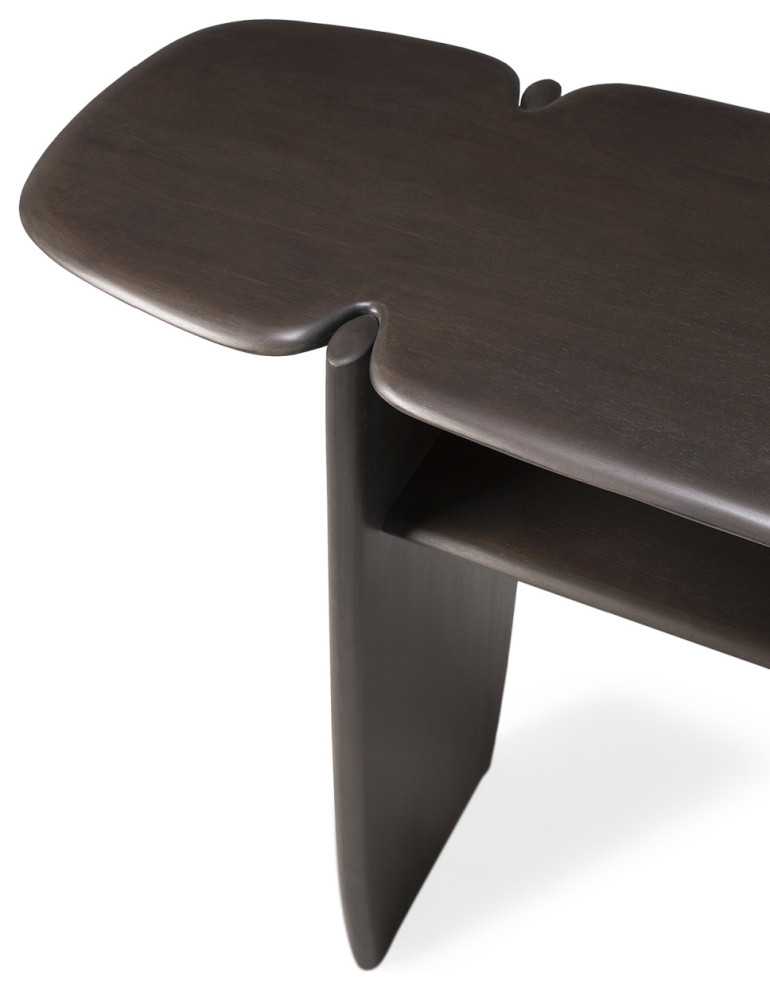 Brown Mahogany Console  Ethnicraft PI   Transitional   Console Tables   by Oroa   Distinctive Furniture  Houzz