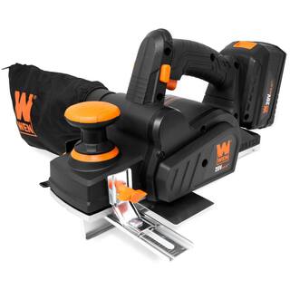 WEN 20-Volt Max Brushless Cordless 3-14 in. Hand Planer with 4.0 Ah Lithium-Ion Battery and Charger 20653