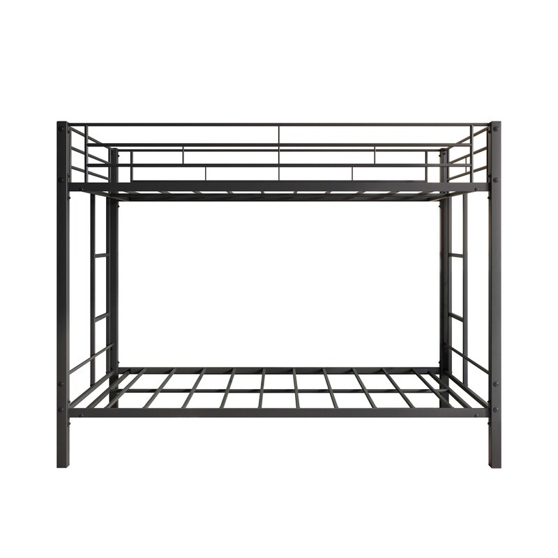 Heavy Duty Twin Bunk Beds with shelf and Slatted Support