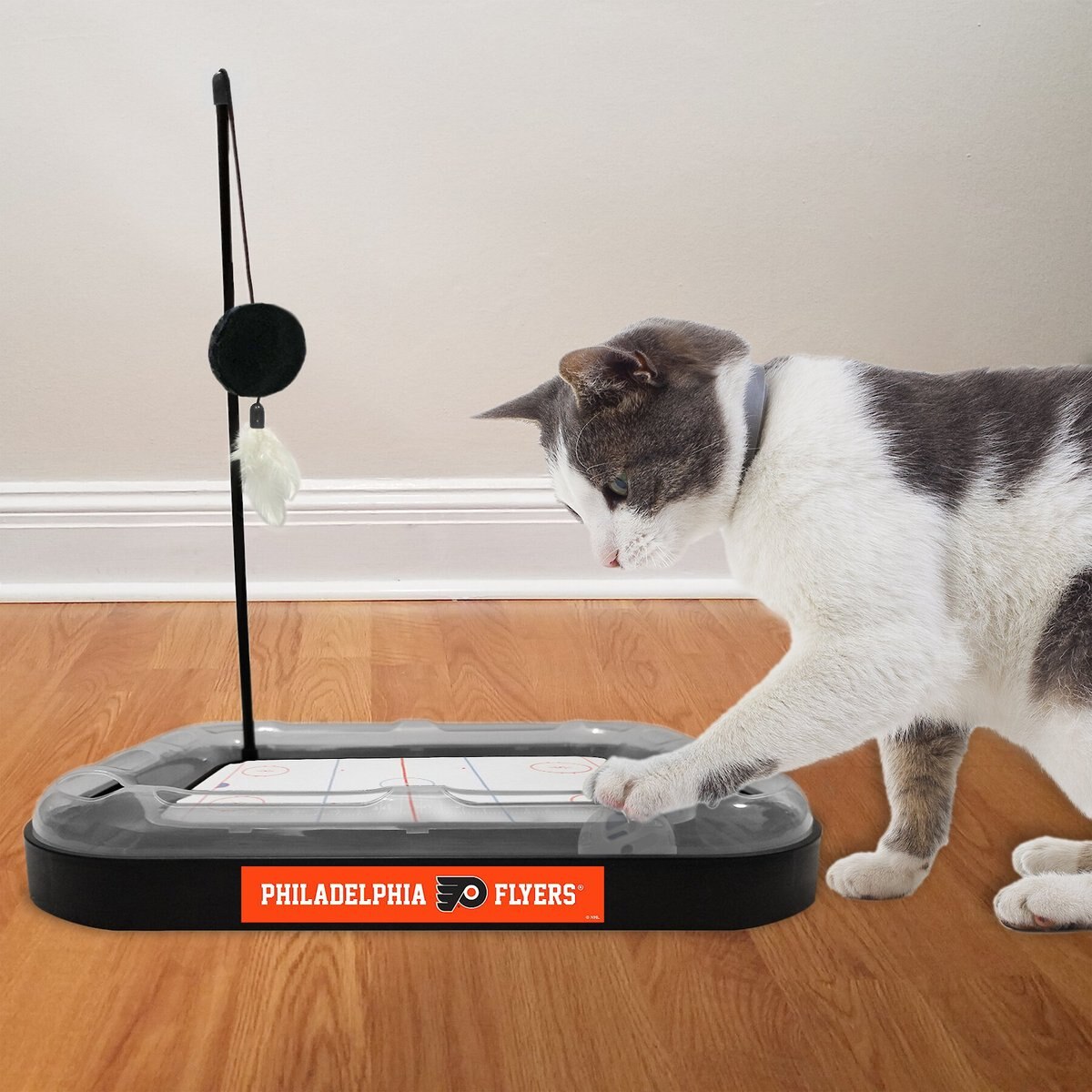 Pets First NHL Hockey Rink Cat Scratcher Toy with Catnip