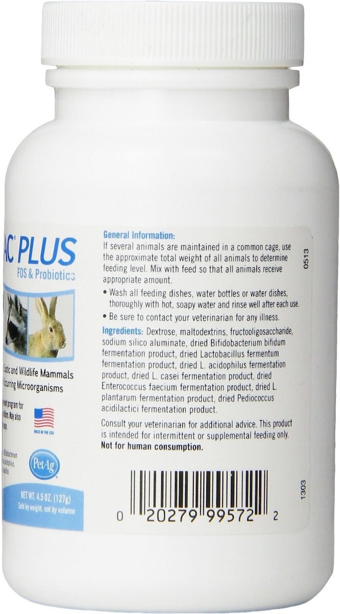 PetAg Bene-Bac Plus FOS and Probiotics Powder Supplement