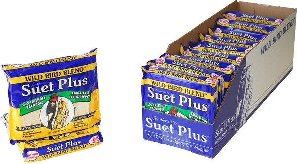 St. Albans Bay Suet Plus Wild Bird Blend Suet Wild Bird Food， case of 12