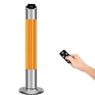 EdenBranch 1500-Watt Deluxe Freestanding Carbon Fiber Patio Heater with Remote 141014