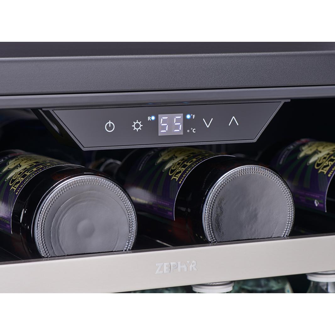 Zephyr 148-Bottle Presrv? Wine Cooler with Single Zone PRW24F01BG