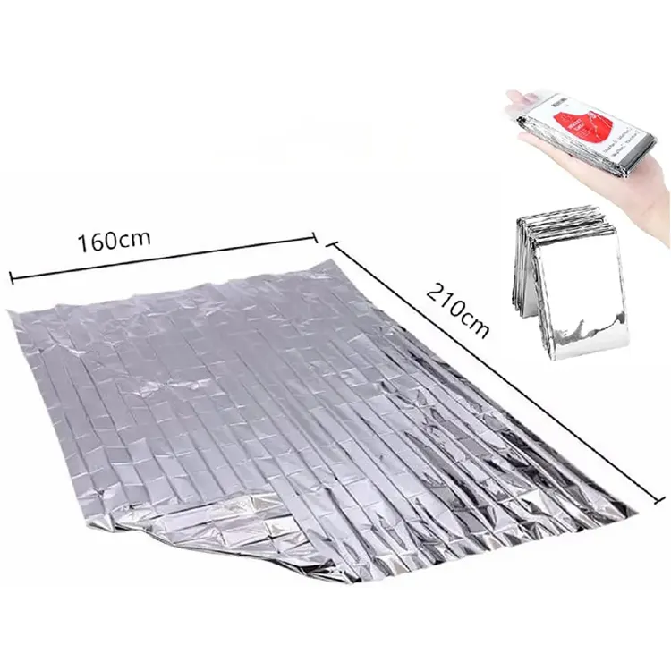 Firstime Folding 210x160cm First Aid Life saving Survival Rescue Lander keep warm Emergency Blankets Folding Thermal Blanket