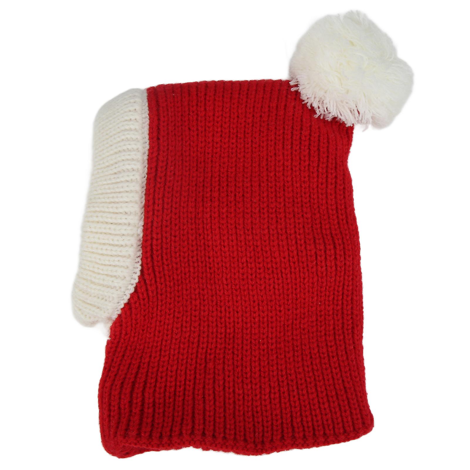 Dog Winter Hat Red Pet Christmas Winter Warm Knitted Hat For Small And Medium Dogs Puppy Catsred L