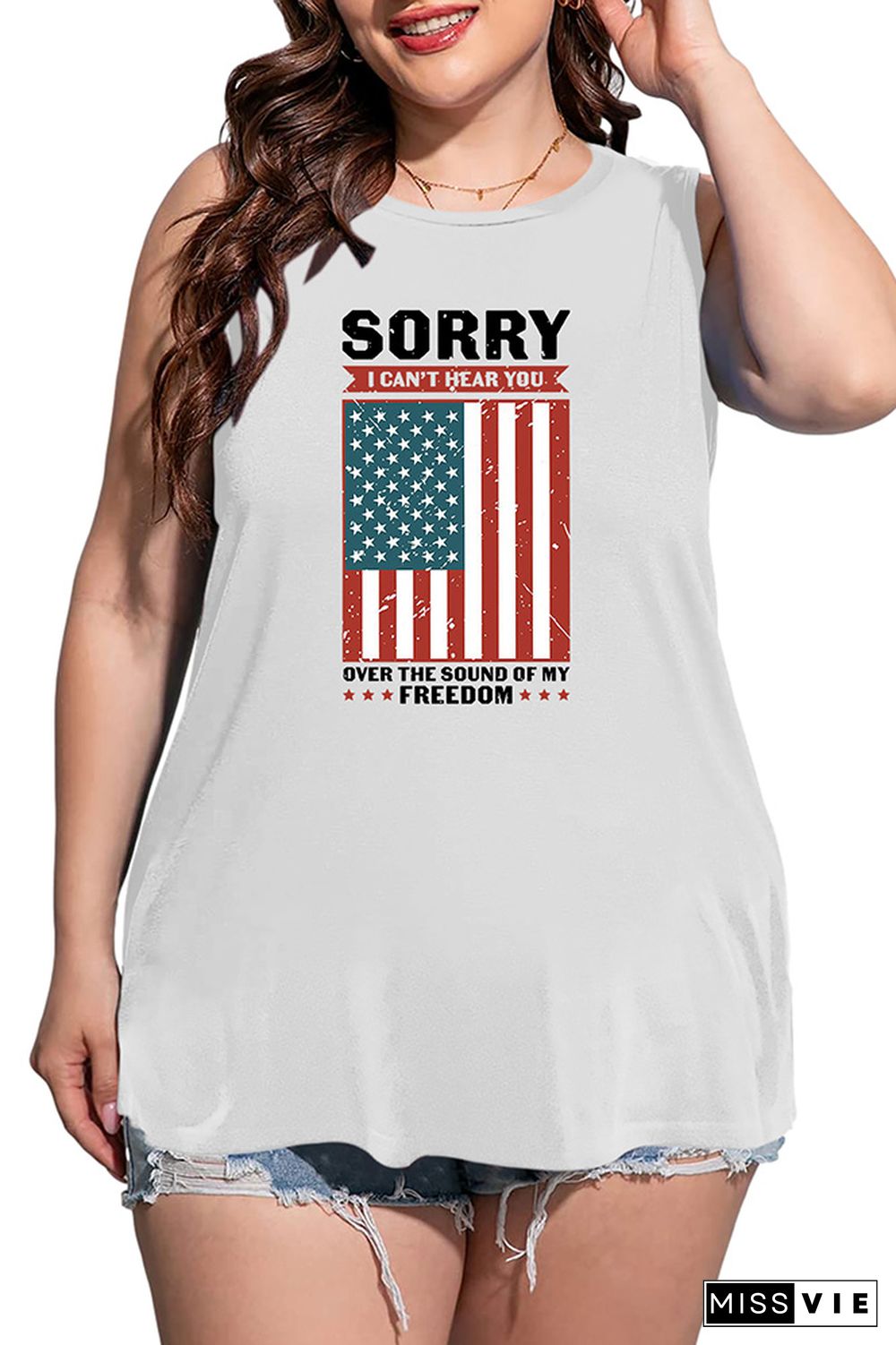 Sorry I Can't Hear You Over The Sound Of My Freedom Tank Top