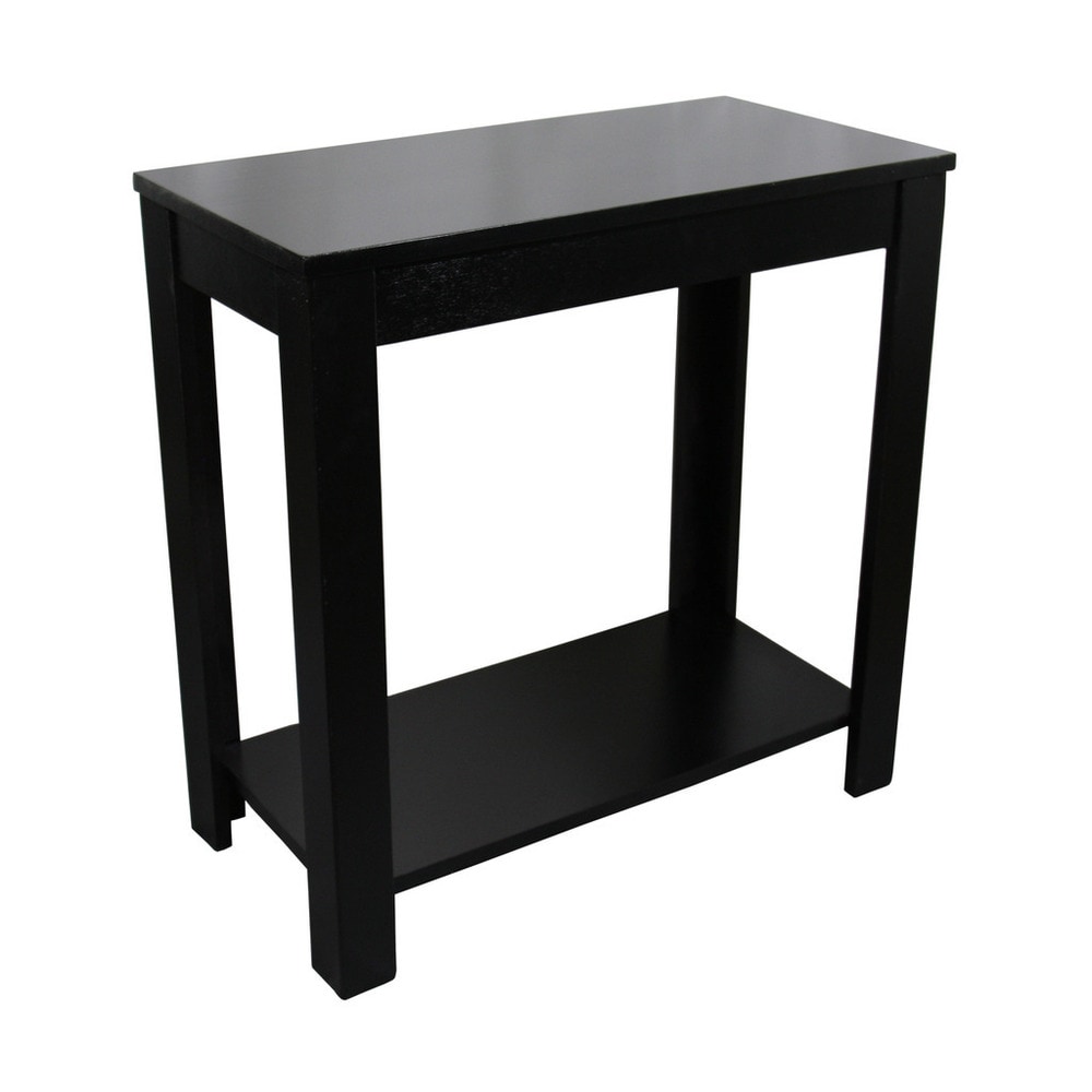 24 inch Black Chairside Table