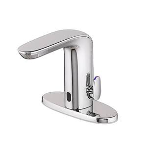 American Standard NextGen Battery Powered Single Hole Touchless Bathroom Faucet with SmartTherm Safety Shut-Off 0.35 GPM in Chrome 7755303.002