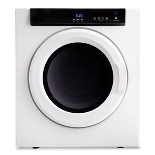 Flynama 3.23 cu. ft. 120-Volt Portable Clothes Electric Dryer with Touch Screen Panel in White D0102HA9GIG-E