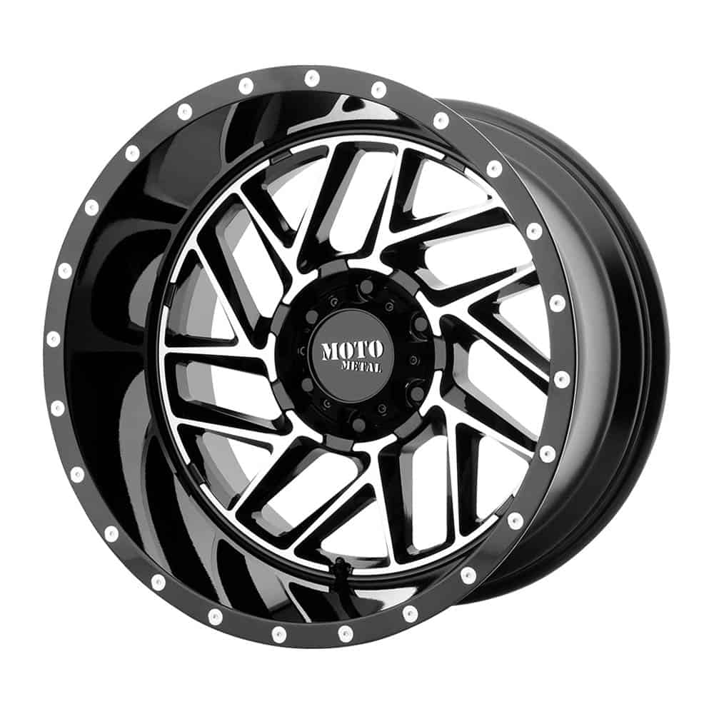 Moto Metal MO985 BREAKOUT MO985 20X12 6X5.5 G-BLK MACH -44MM