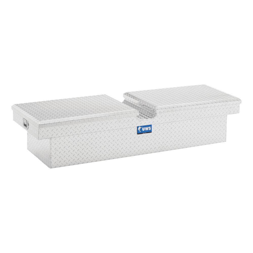 UWS 72 in. Bright Aluminum Gull Wing Crossover Truck Tool Box (Heavy Packaging) TB-72