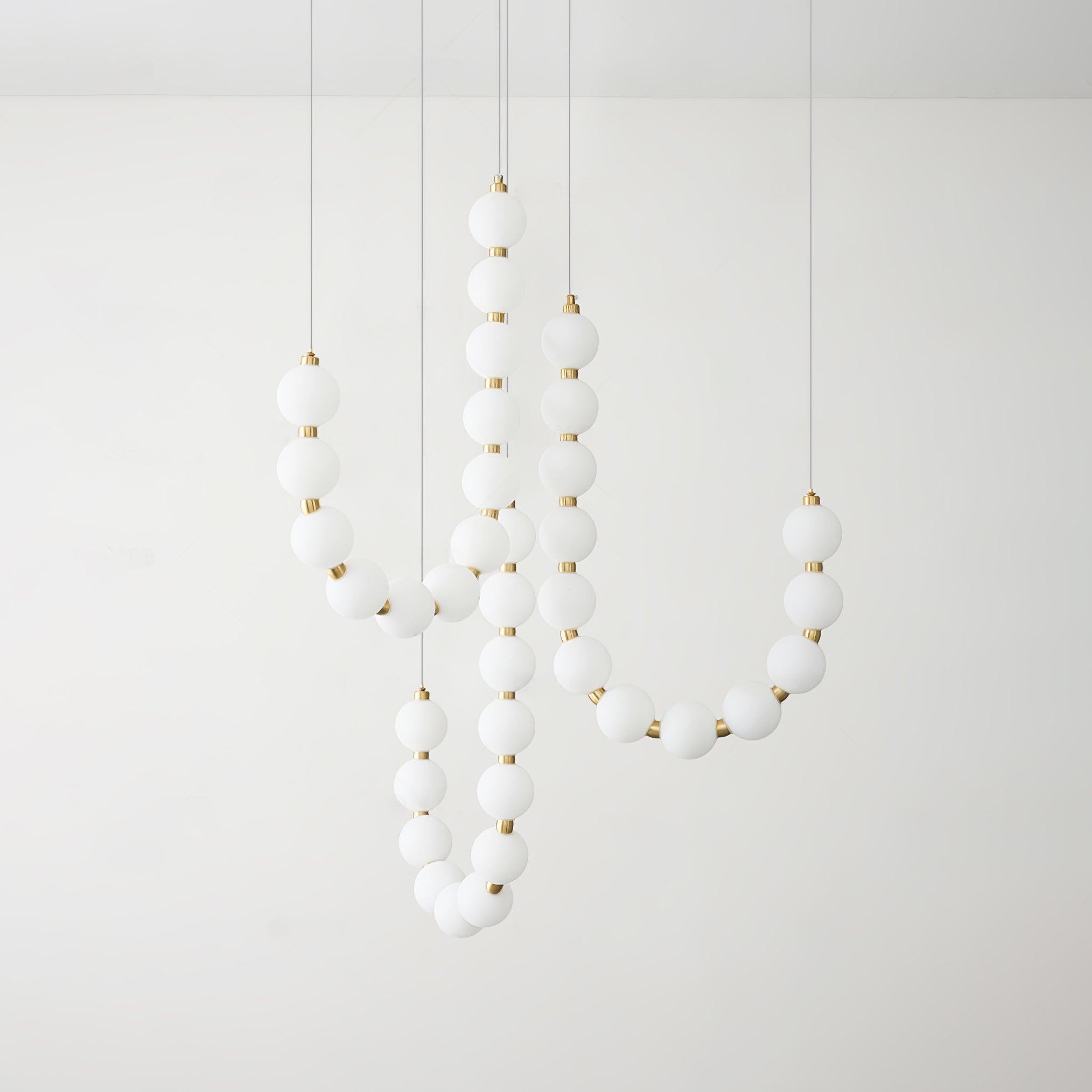 Acrylic Pearl Necklace Chandelier