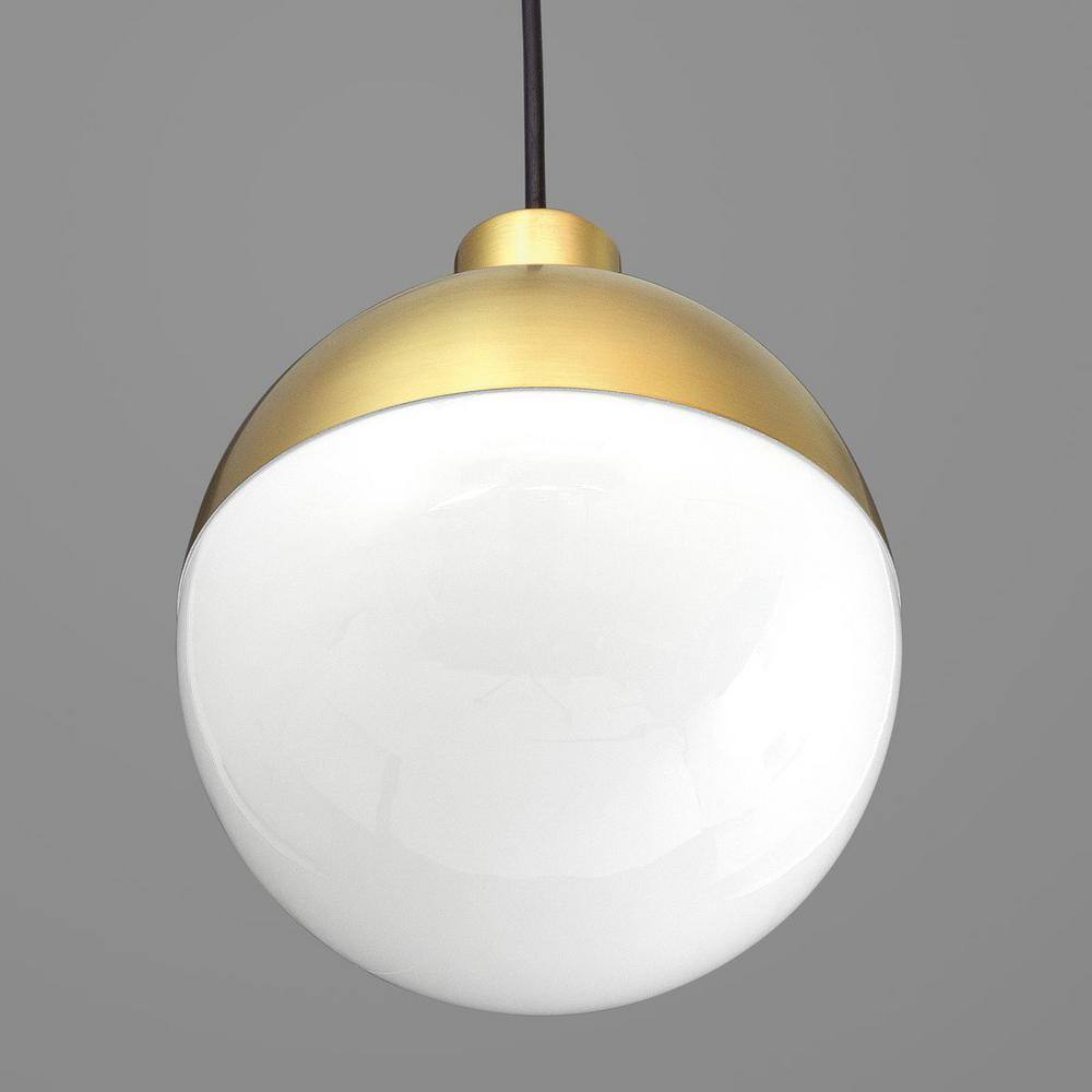 Progress Lighting Globe 9-Watt Brushed Bronze Integrated LED Pendant P500147-109-30