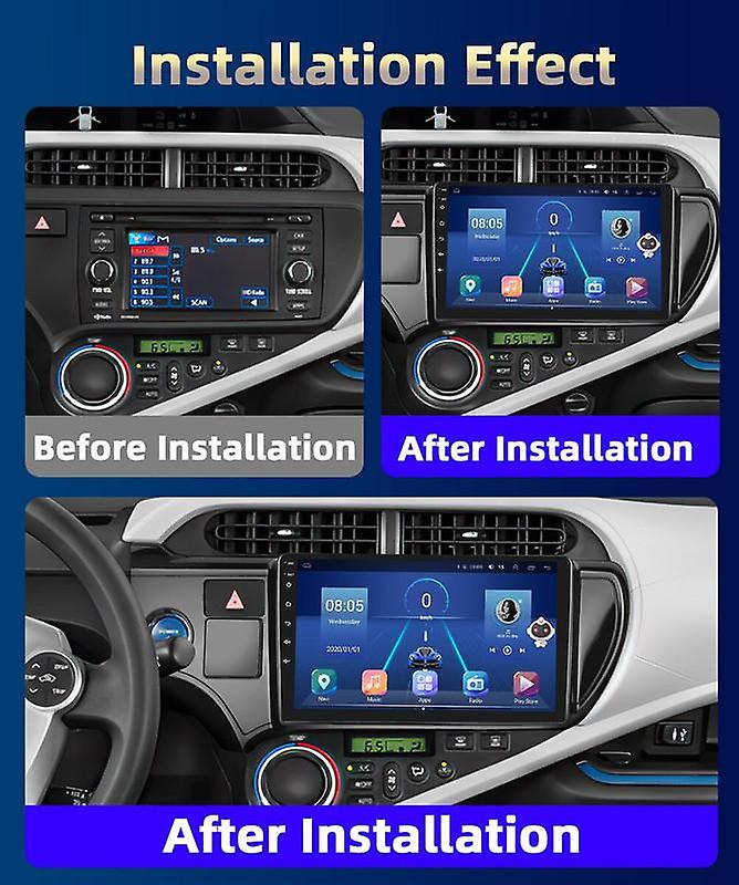 Car Android CarPlay Radio Multimedia Player For Toyota PRIUS C 2012-2014 2 Din Autoradio Video