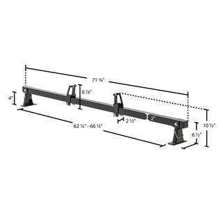 Apex Universal Steel Truck Bed Rear Bar (Set of 2) REAR-BAR-2