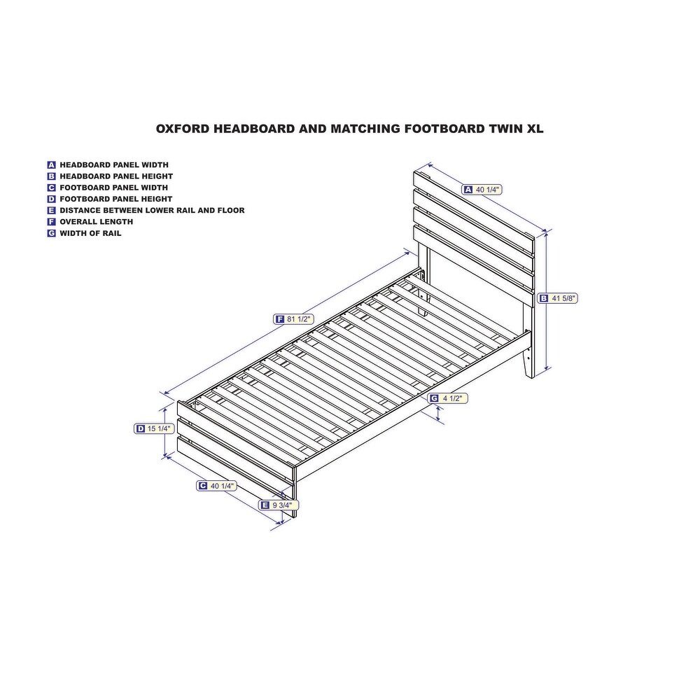 Oxford Bed with Footboard and USB Turbo Charger