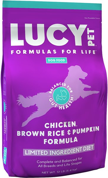 Lucy Pet Products Formulas for Life Limited Ingredient Diet Chicken Brown Rice and Pumpkin Formula Dry Dog Food