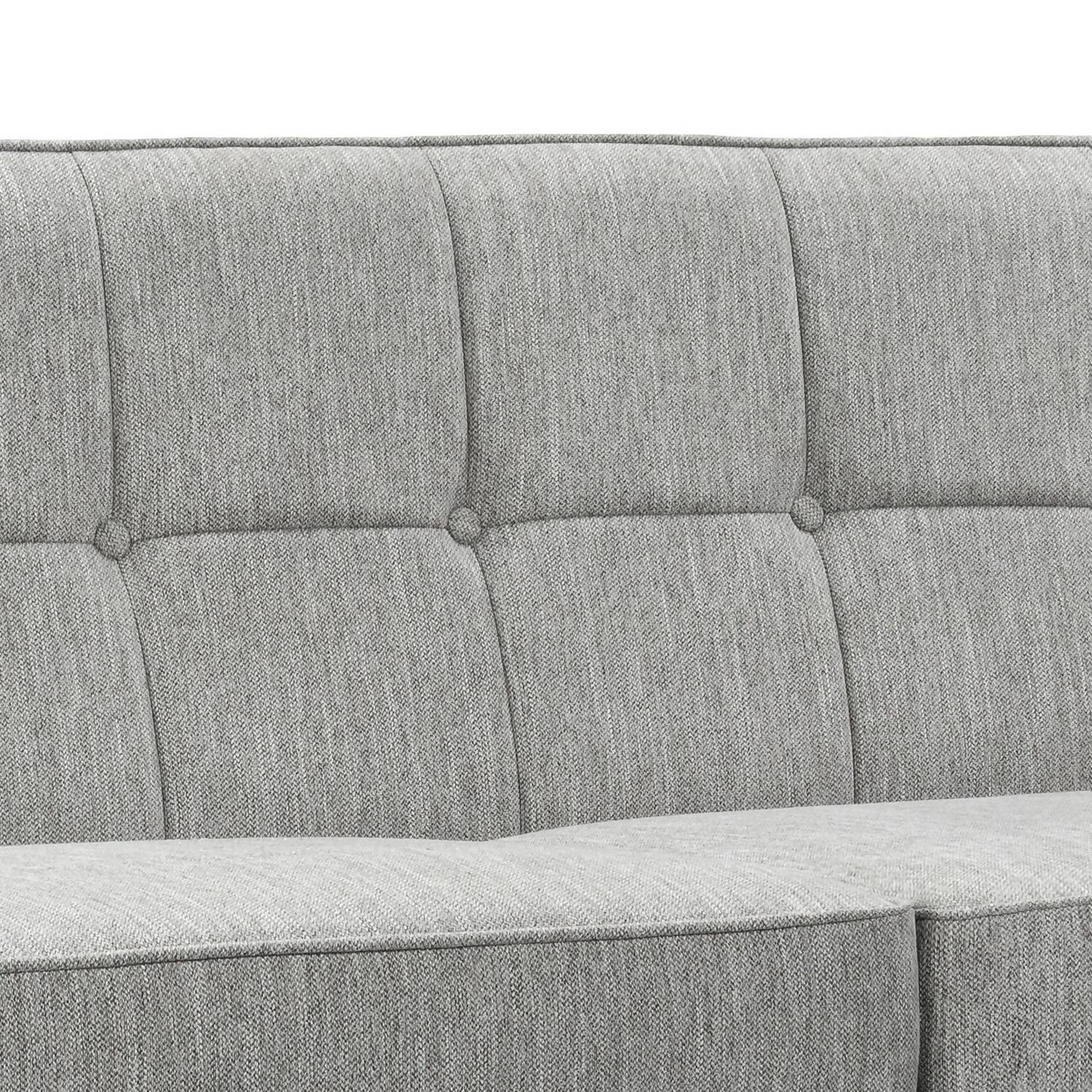 Draper Woven Fabric 3 Seater Sofa in a Box Grey