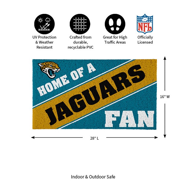 Evergreen Jacksonville Jaguars Pvc Mat Color