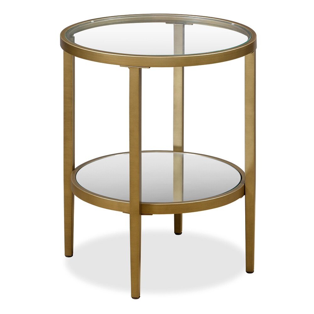 Silver Orchid Carol Mirrored Side Table