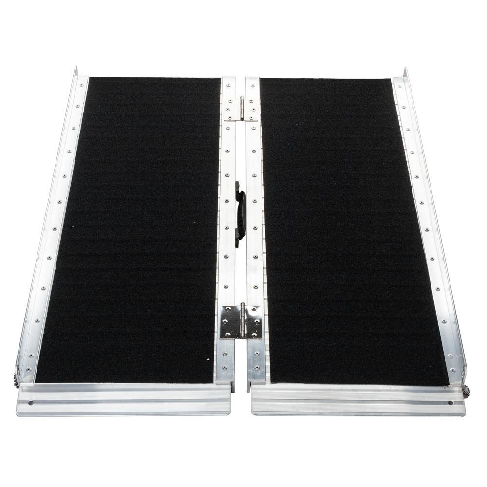 Karl home 3 ft. Portable Aluminum Threshold Ramp Fit For Wheelchair Scooter Doorway Access Door Anti Slip Ramp 616295951677