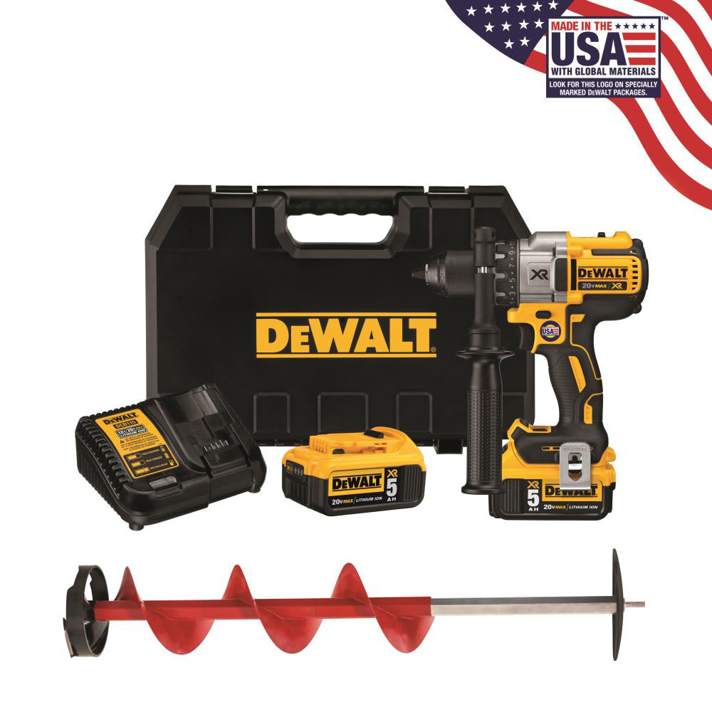 6 Ice Auger with DEWALT 20v MAX Drill Kit ;