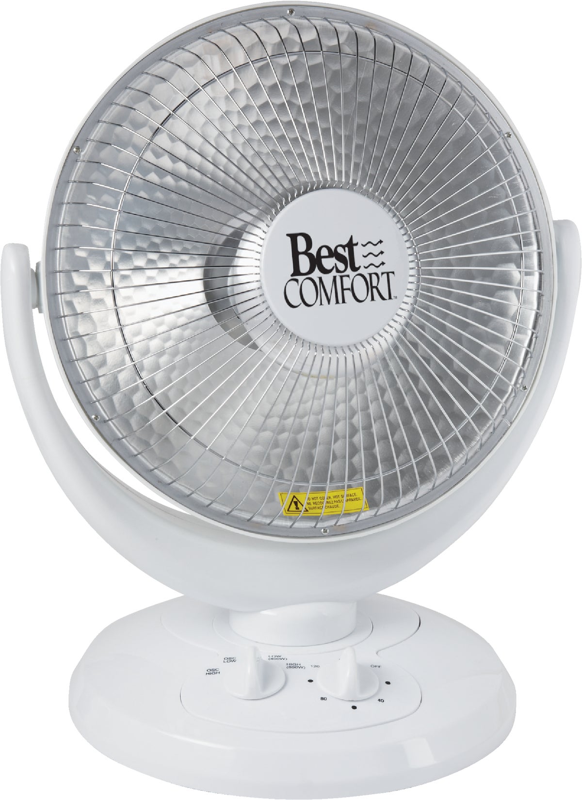 Best Comfort Parabolic Electric Space Heater White 6.7A