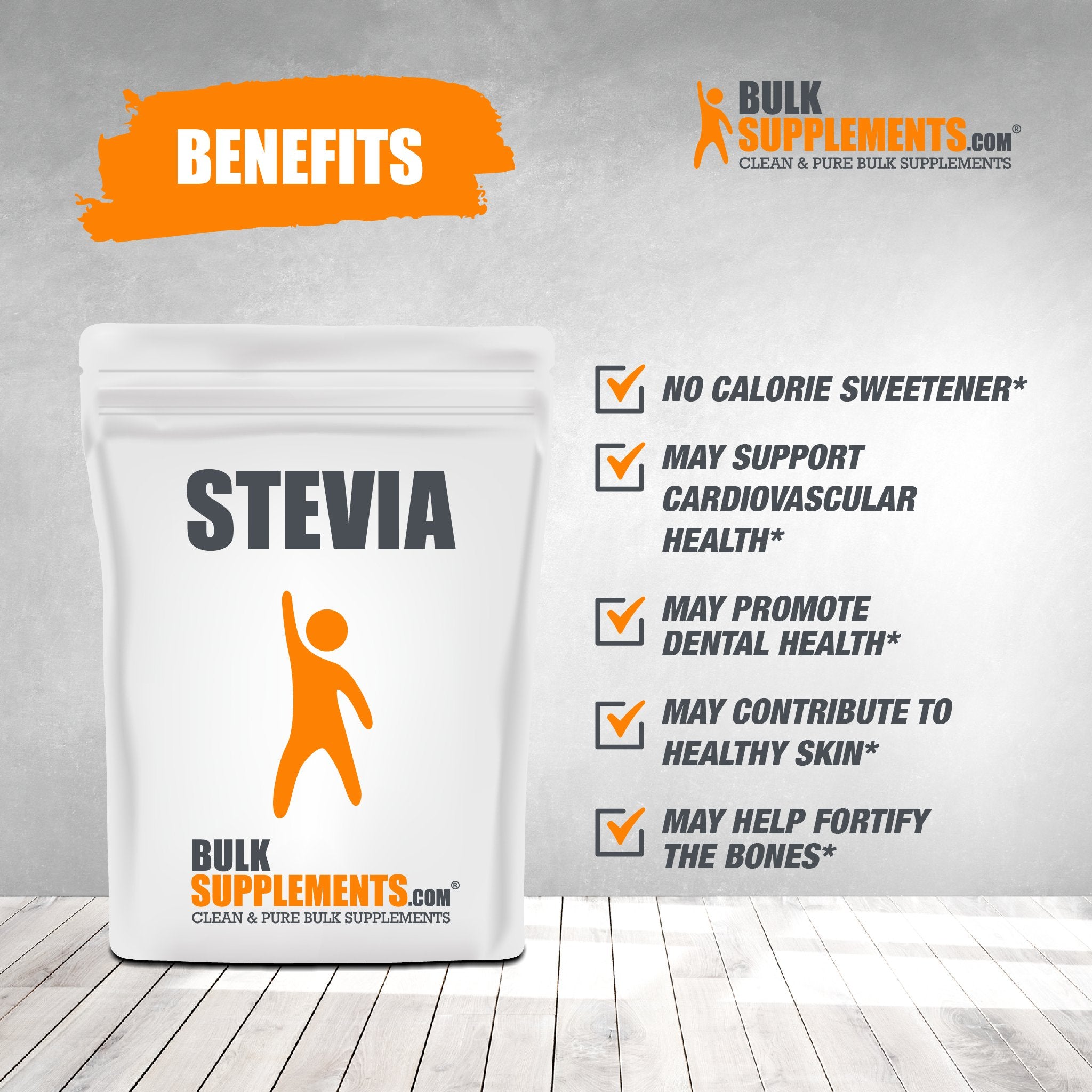 BulkSupplements.com Stevia Powder - Keto Sweetener - Sugar Substitutes - Zero Calorie Sweetener - Stevia Sweetener - Stevia Extract Powder (100 Grams - 3.5 oz)