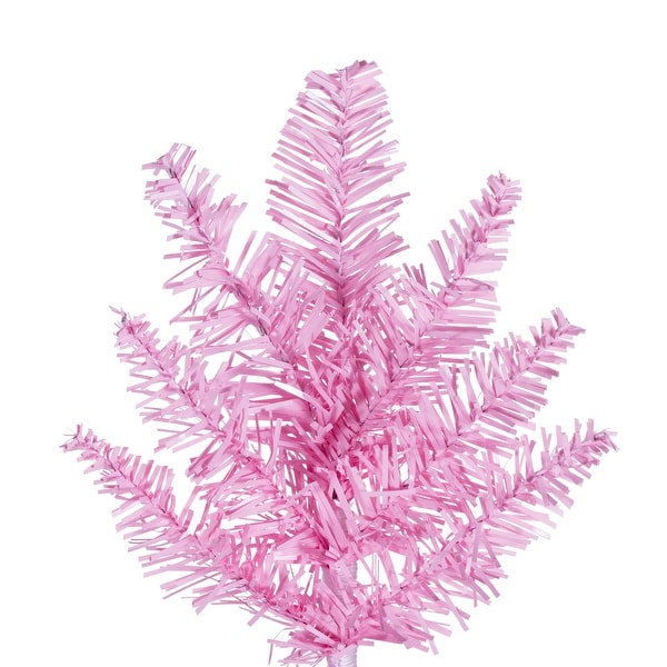 Vickerman Pink PVC 3foot Unlit Artificial Fir Christmas Tree