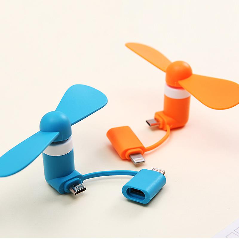 Portable Mini 2 In 1 Phone Fan For Iphone Android Micro Cooling Fan