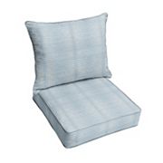 Sorra Home Corded Indoor Outdoor 27 in. x 30 in. Pillow and Deep Seated Cushion 2-piece Set