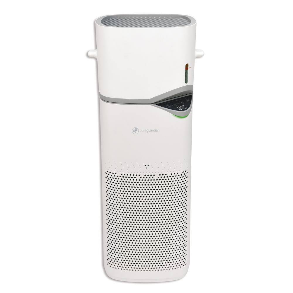 GermGuardian APH406W 2-in-1 Air Purifier and Humidifier All Season Console with HEPA Filter and Humidifier for Large Rooms Up to 384 sq. ft.