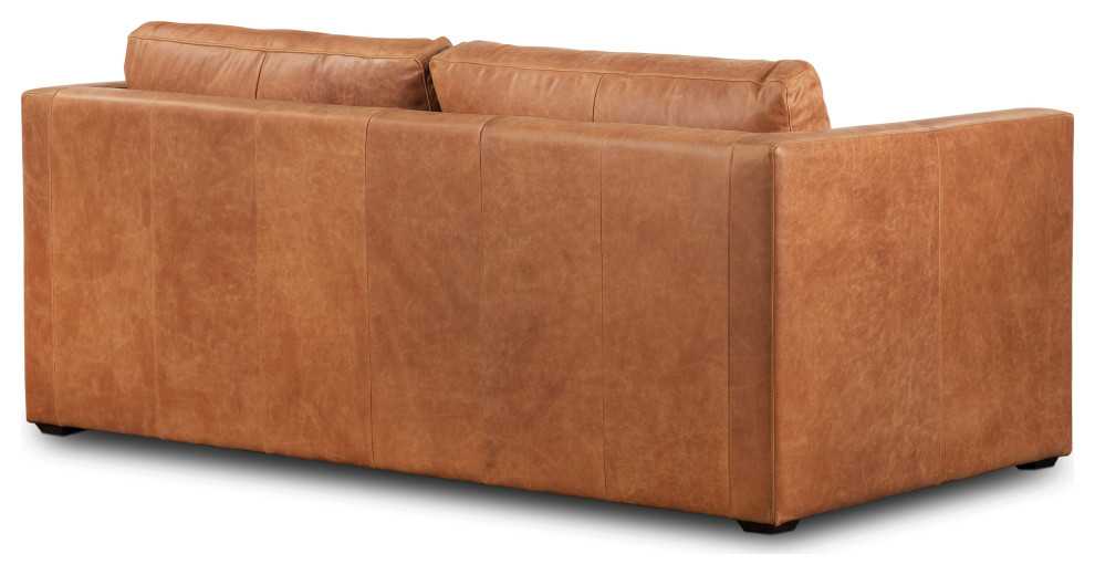 Poly and Bark Napa Leather Sleeper Sofa  Cognac Tan   Contemporary   Sleeper Sofas   by Edgemod Furniture  Houzz