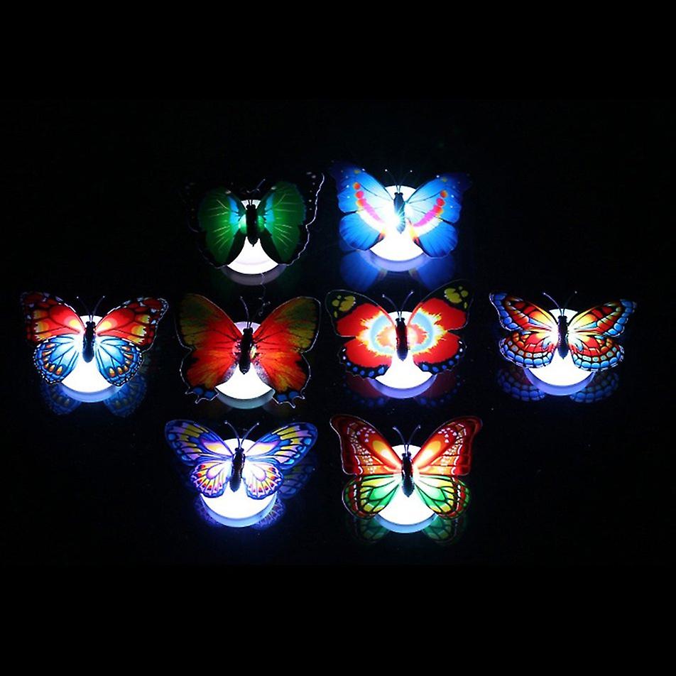 Led Night Light Butterfly Led Night Light Lamp With Colorful Changing For Home Room Party Desk Wall Decor