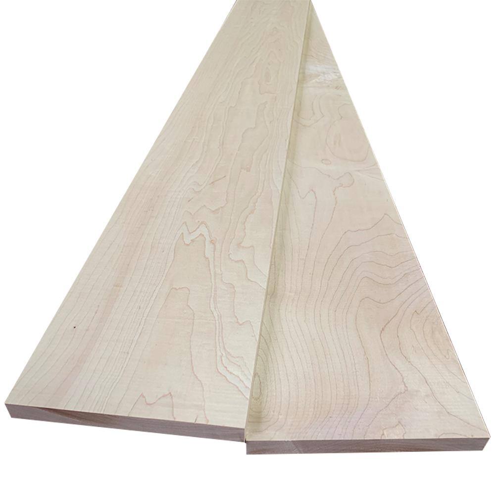 Swaner Hardwood 1 in. x 8 in. x 8 ft. Maple S4S Board (2-Pack) OL04070896ME