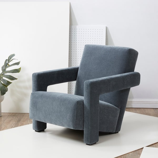 SAFAVIEH Couture Taylor Modern Velvet Accent Chair - 27 in. W x 35 in. D x 30 in. H