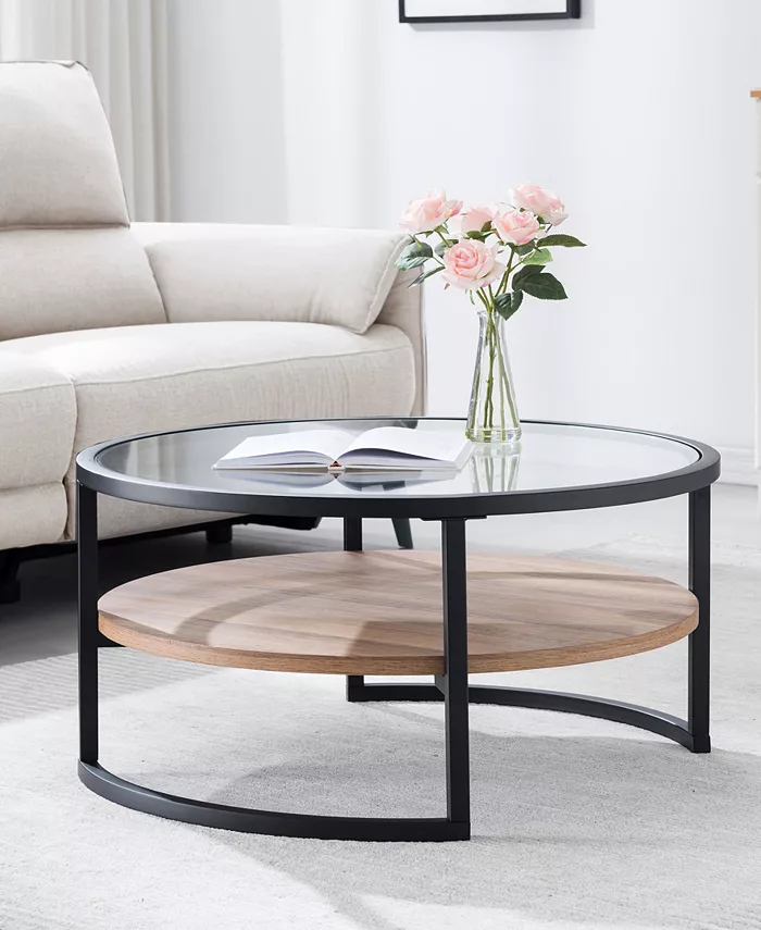 Hudson and Canal Winston 34.75 Round Coffee Table