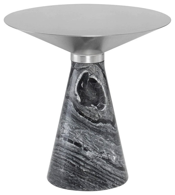 Tara Silver Side Table   Transitional   Side Tables And End Tables   by V.S.D Furniture  Houzz