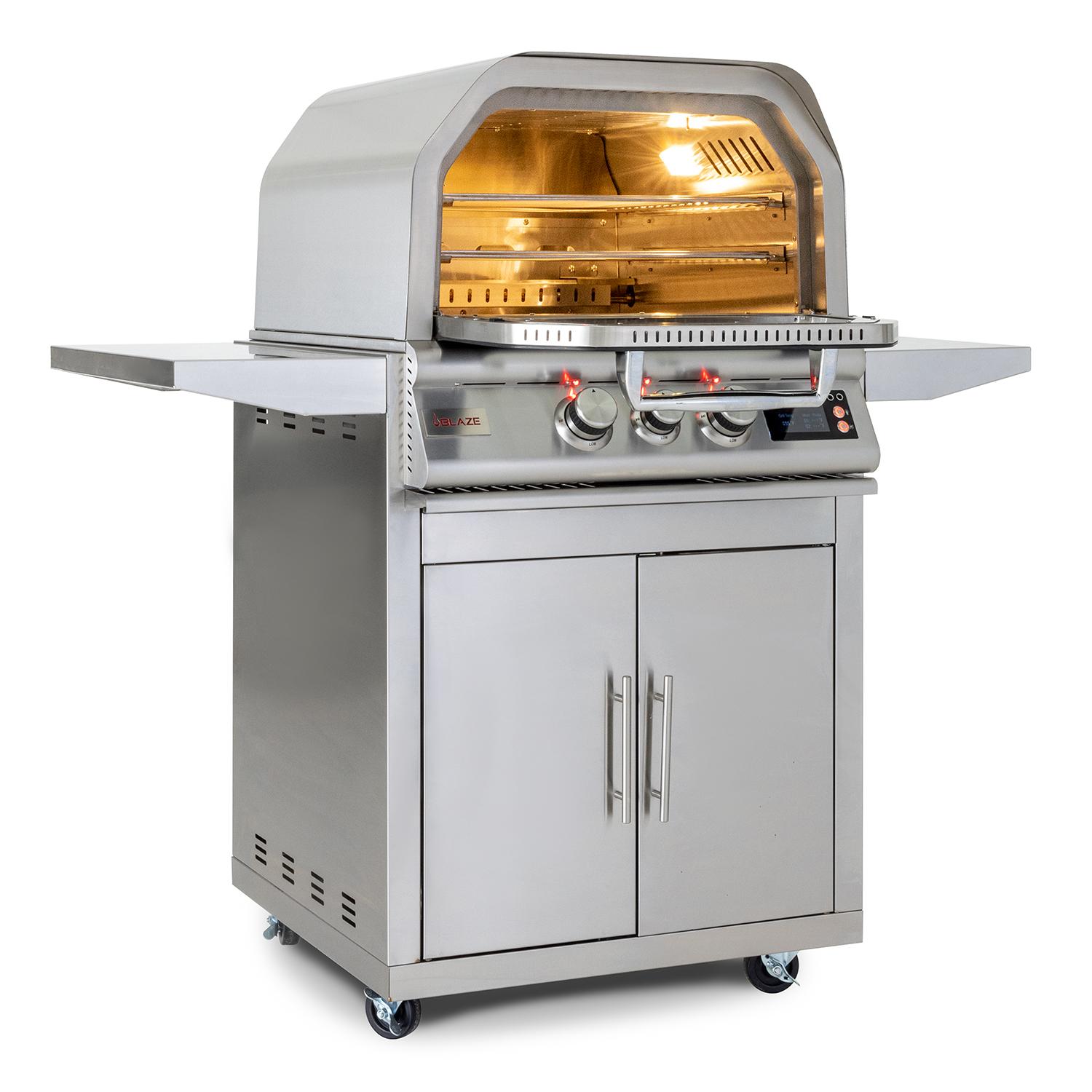 Blaze Grills BLZ26PZOVNLP Blaze 26-Inch Gas Outdoor Pizza Oven With Rotisserie, With Fuel Type - Propane