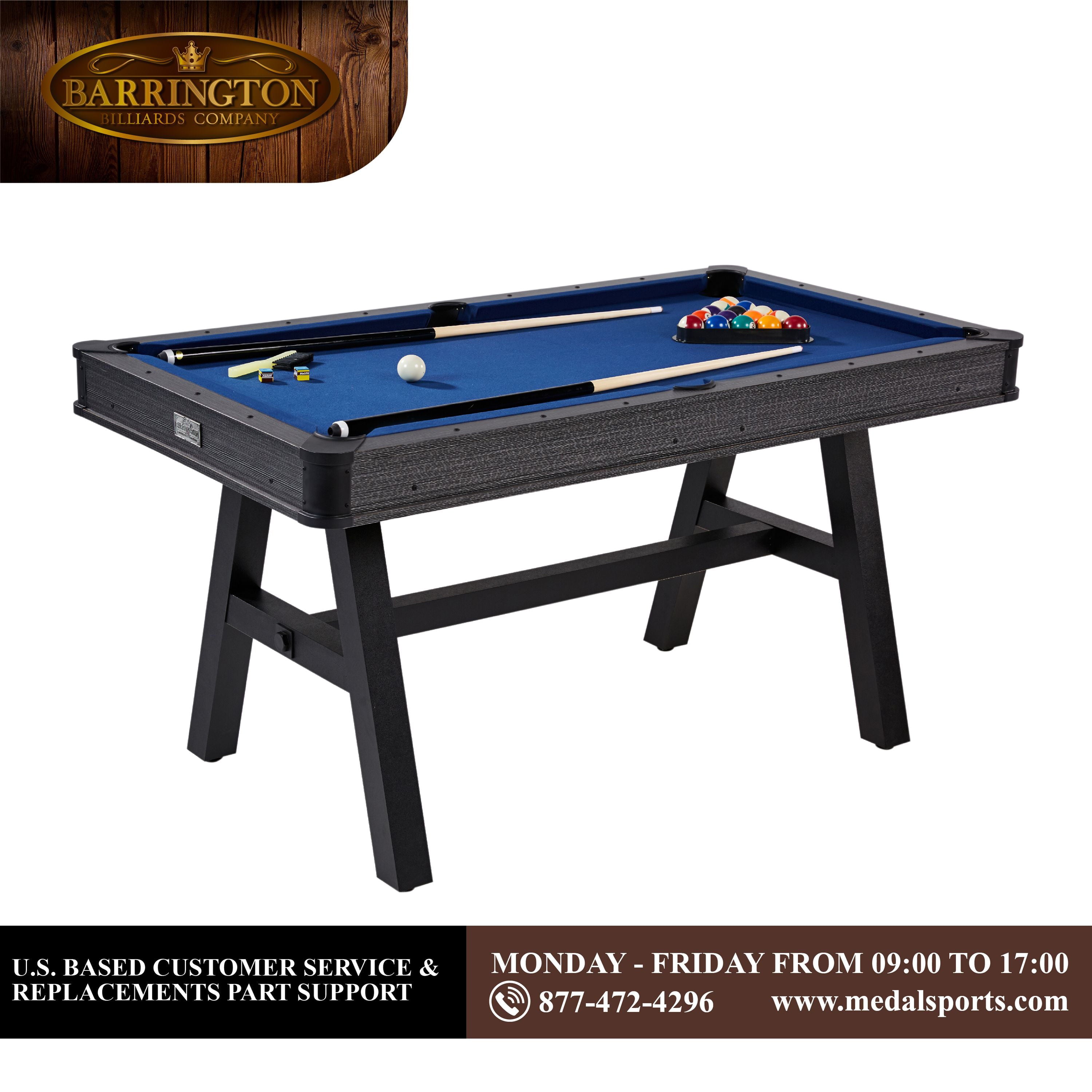 Barrington Billiard Harrison Collection 60" Pool Table