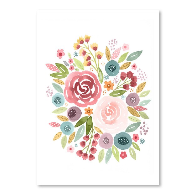 Americanflat Botanical Watercolor Floral 9 By Lisa Nohren Poster