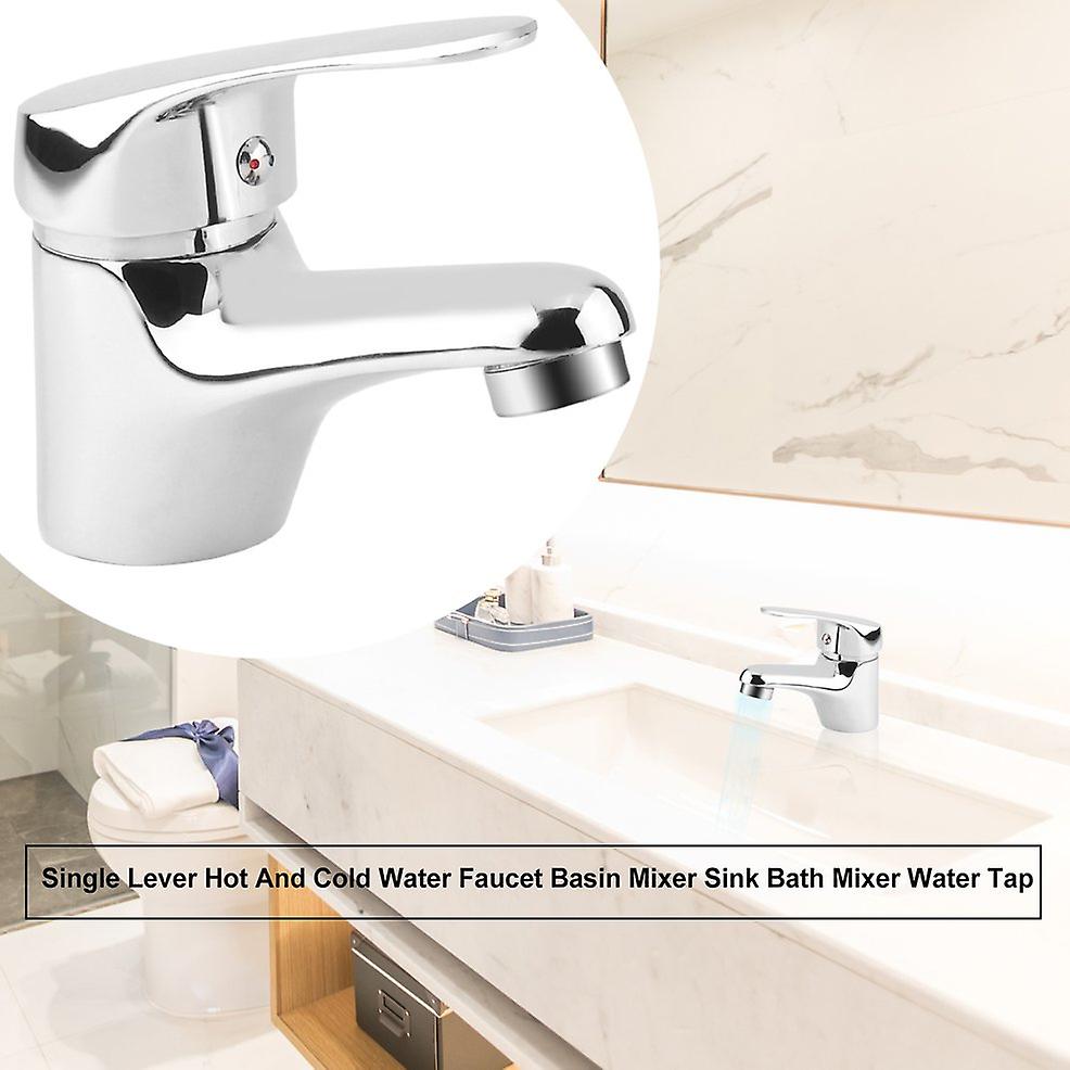 Single Lever Hot And Cold Water Faucet Basin Mixer Sink Bath Mixer Water Tap