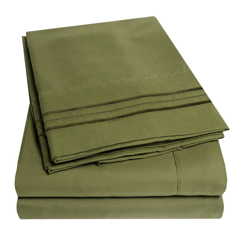 Incredibly Soft 4 piece Deep Pocket Bed Sheet Set in 4 Colors