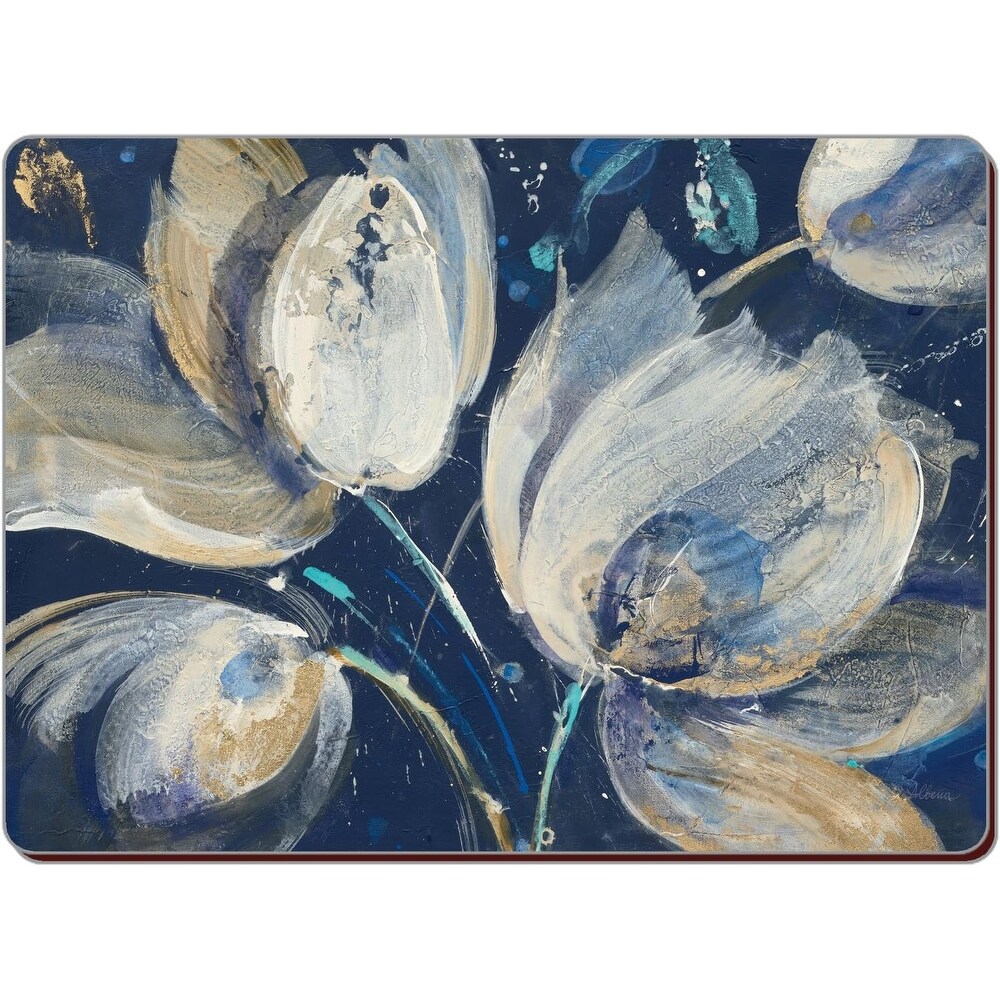 CounterArt Set of 2 Hardboard Placemats  Midnight Garden