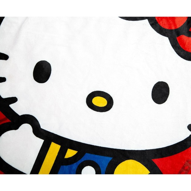 Surreal Entertainment Sanrio Hello Kitty And Friends Oversized Fleece Throw Blanket 54 X 72 Inches