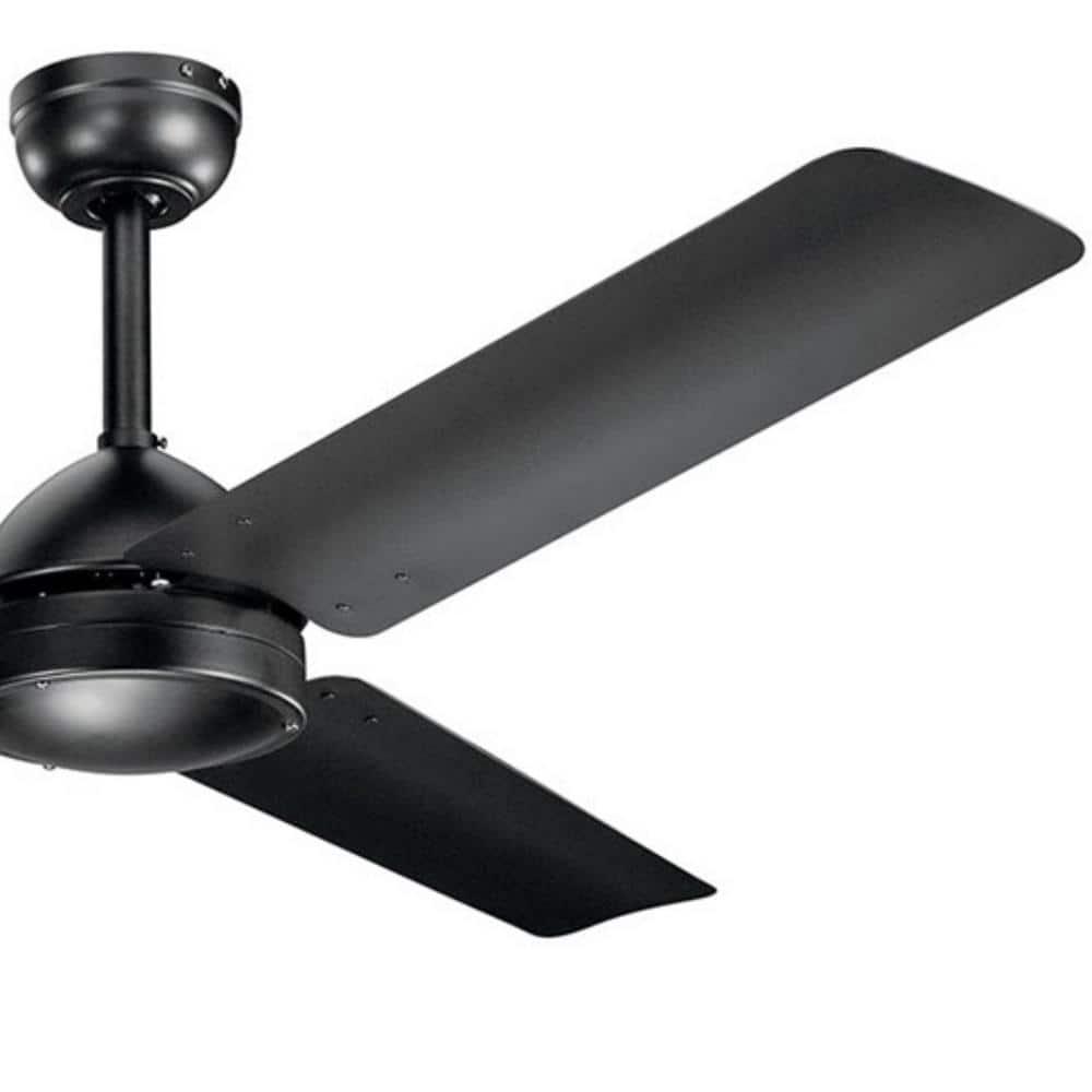 KICHLER Todo 56 in IndoorOutdoor Satin Black Downrod Mount Ceiling Fan with Wall Control