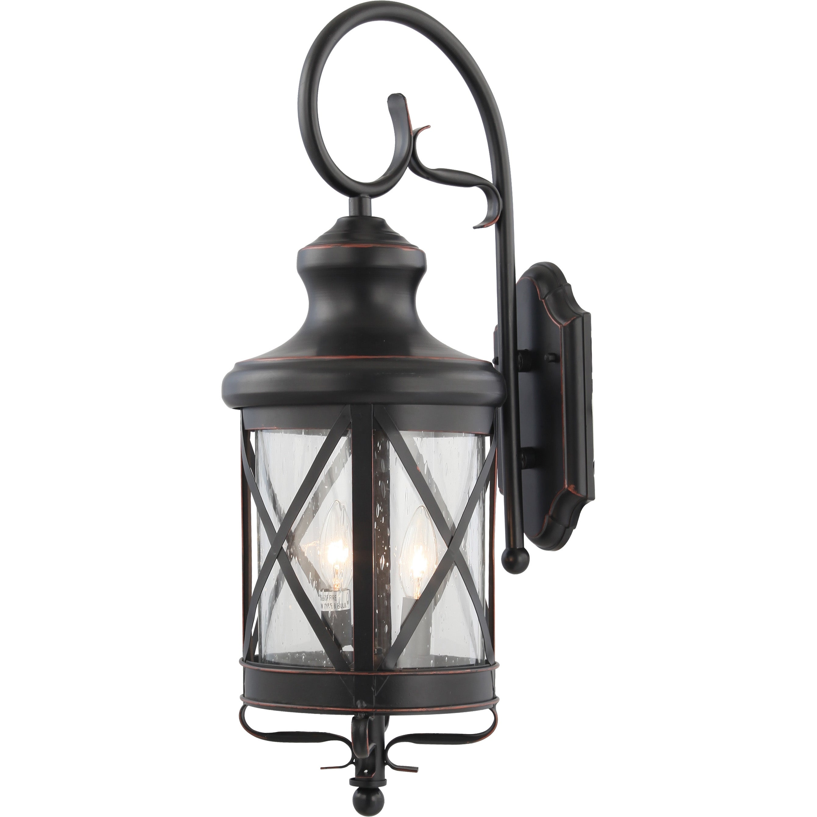 Volume Lighting 2-Light In/Out-door Black Copper Aluminum Wall Sconce Shopping - The Best Deals on Outdoor Wall Lanterns | 36024187