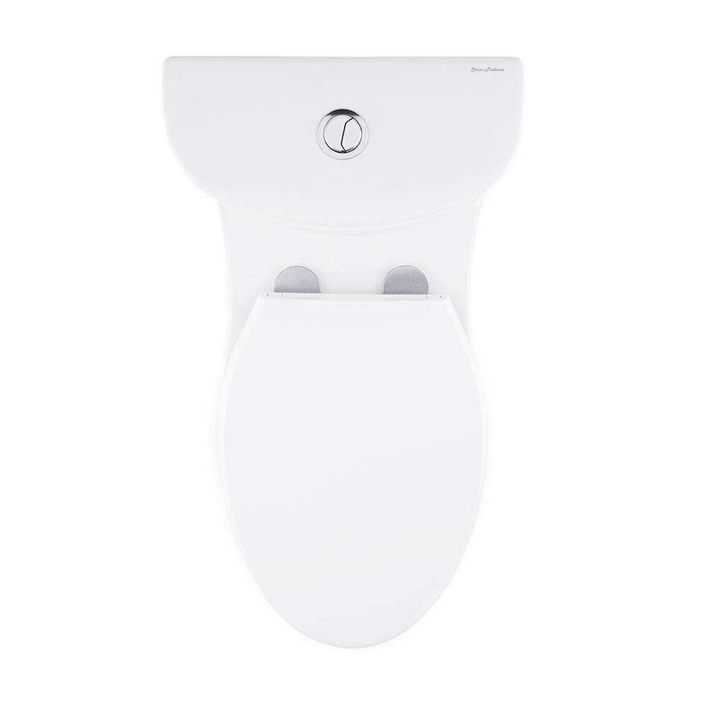 Swiss Madison Sublime 1-Piece 0.81.28 GPF Dual Flush Elongated Toilet in White SM-1T205