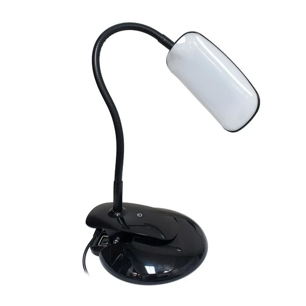 Simple Designs Flexi LED Rounded Clip Light - 7.25 × 6.5 × 16 in